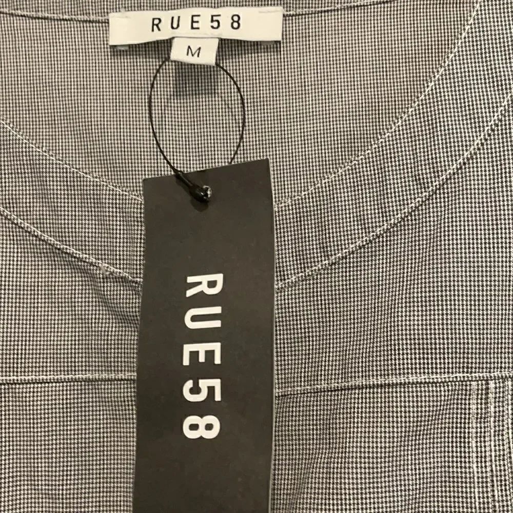 RUE58 GREY AND WHITE SHIRTDRESS. NEW - Picture 10 of 14